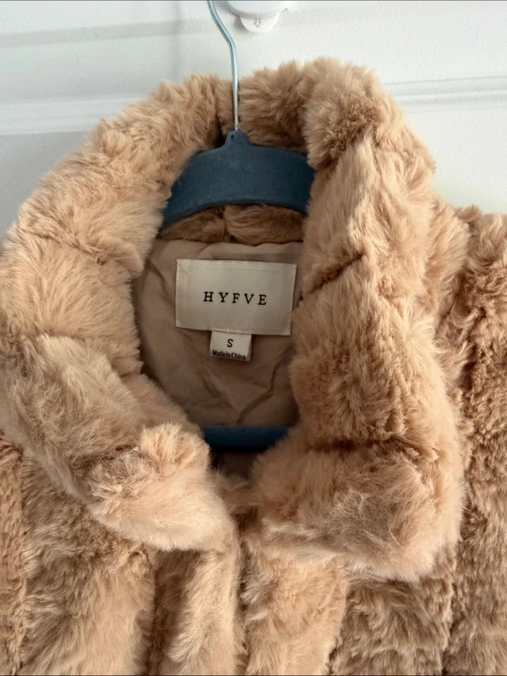 Luxurious Faux Fur Teddy Jacket in Camel -